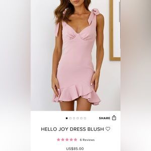 hello molly hello joy blush dress